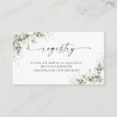 Eucalyptus Gold Baby shower Behuizing Kaart (Voorkant)