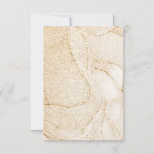 Eucalyptus Gold ballon Baby shower Hartelijk dank Bedankkaart (Achterkant)