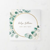 Eucalyptus Gold Cirkel drievoudig brochure Drieluik Kaart (Cover)