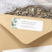 Eucalyptus & Gold Confetti Wedding Etiket