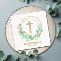 Eucalyptus Gold Cross Christening