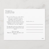 Eucalyptus Gold Foil Merry kerstfoto Feestdagenkaart (Achterkant)