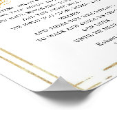 Eucalyptus Gold Funeral Poem Sign Poster (Hoek)