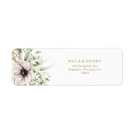 Eucalyptus Gold Geometric Return Label