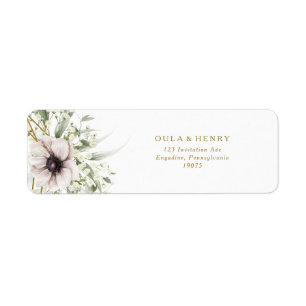 Eucalyptus Gold Geometric Return Label