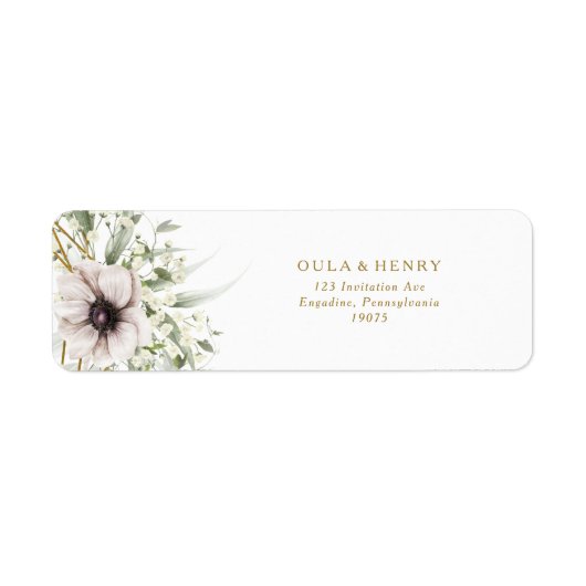 Eucalyptus Gold Geometric Return Label (Voorkant)