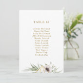 Eucalyptus Gold Geometric Table Number (Staand voorkant)