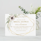 Eucalyptus Gold geometrisch horizontaal Vrijgezell Kaart (Staand voorkant)