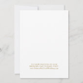 Eucalyptus Gold Geometrische Elopement Aankondigin Kaart (Achterkant)