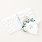 Eucalyptus Gold Glitter Botanical Wedding Notitieboek (Binnen)