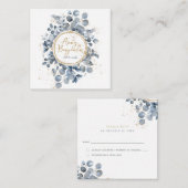 Eucalyptus Gold Glitter Code 01 - RSVP 2 Informatiekaartje (Voorkant / Achterkant)