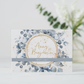 Eucalyptus Gold Glitter Code 01 - RSVP 4 Informatiekaartje (Staand voorkant)