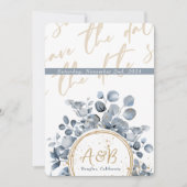 Eucalyptus Gold Glitter - Code 01 Uitnodiging (Voorkant)