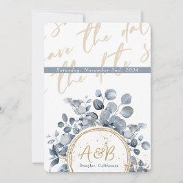 Eucalyptus Gold Glitter - Code 01 Uitnodiging