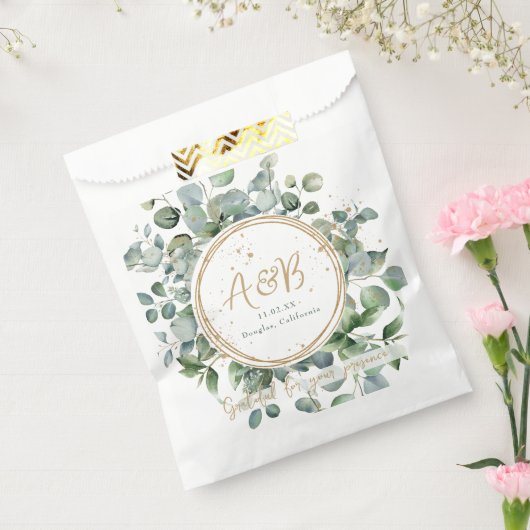 Eucalyptus Gold Glitter - Code 02 Bedankzakje (Gezegeld)