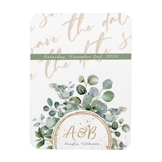 Eucalyptus Gold Glitter - Code 02 Magneet (Verticaal)