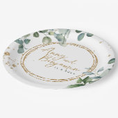 Eucalyptus Gold Glitter - Green Wedding bord 2 (Gekanteld)