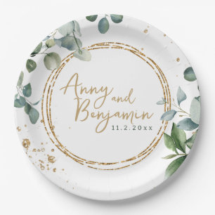 Eucalyptus Gold Glitter - Green Wedding bord 2