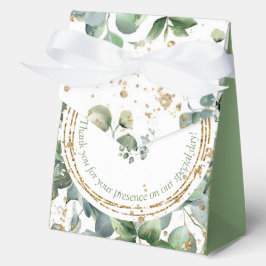 Eucalyptus Gold Glitter groen Favoriet Box 2 Bedankdoosjes