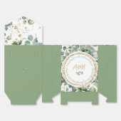 Eucalyptus Gold Glitter groen Favoriet Box 2 Bedankdoosjes (Ongevouwen)