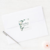 Eucalyptus Gold Graduation  Vierkante Sticker (Envelop)