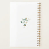 Eucalyptus Gold Greenery 2023 Elegant Chic Agenda (Achterkant)