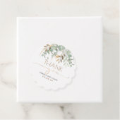 Eucalyptus Gold Greenery Baby shower Hartelijk dan Bedankjes Labels (In situ)