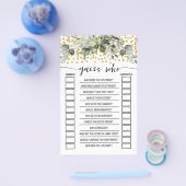 Eucalyptus Gold Guess Wie Vrijgezellenfeest Game K Flyer (Enkel)