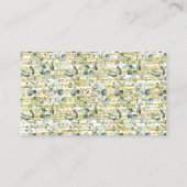 Eucalyptus Gold Hoeveel kurken douchegame Kaart Plaatskaartje (Achterkant)