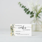 Eucalyptus Gold Hoeveel kurken douchegame Kaart Plaatskaartje (Staand voorkant)