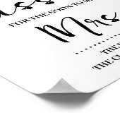 Eucalyptus Gold Hoeveel kussen voor Mrs Game Sign Poster (Hoek)