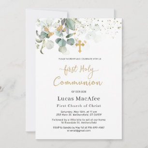 Eucalyptus Gold Leaves Cross First Community Kaart