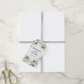 Eucalyptus Gold Leaves Wedding Cadeaulabel (Met Touw)