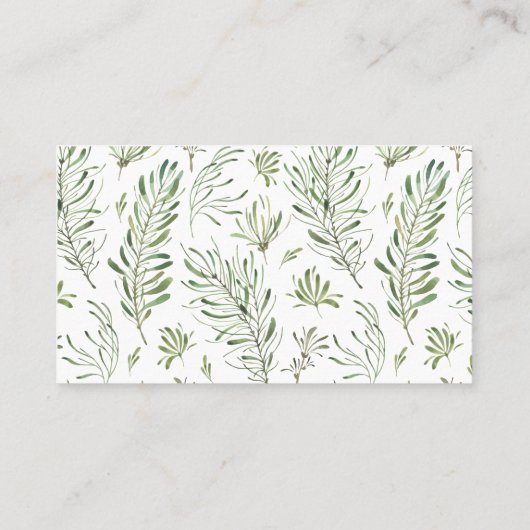 Eucalyptus Gold Lijst Geometrische buitenaardse br Plaatskaartje (Achterkant)
