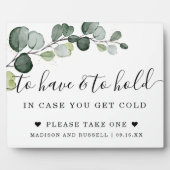 Eucalyptus Gold om een bruiloft te hebben en te ho Fotoplaat (Voorkant)