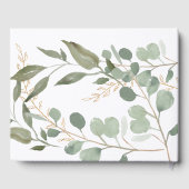 Eucalyptus Gold Photo Memorial Funeral Gastenboek (Achterkant)