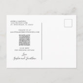 Eucalyptus Gold Photo Weddenschap Save the Date Aankondigingskaart (Achterkant)