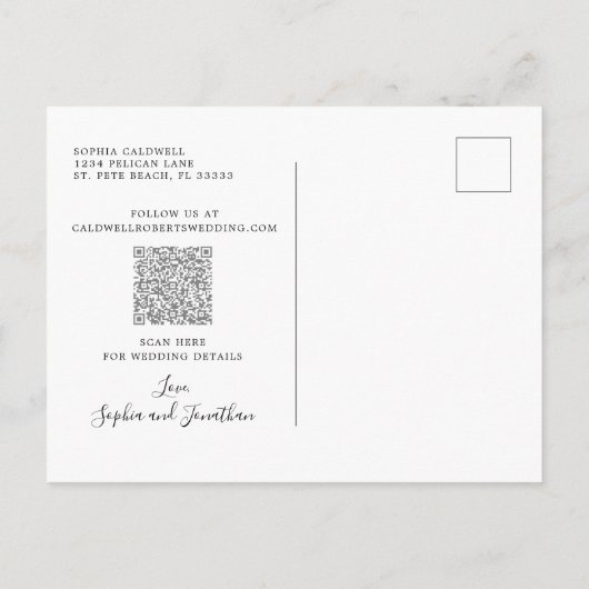 Eucalyptus Gold Photo Weddenschap Save the Date Aankondigingskaart (Achterkant)