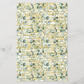 Eucalyptus Gold Raad eens de Wine Shower Game Kaar Flyer (Achterkant)