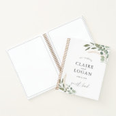 Eucalyptus Gold Sage Green Weddenboek Notitieboek (Binnen)