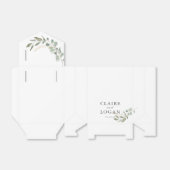 Eucalyptus Gold Sage Green Wedding Bedankdoosjes (Uitgevouwen)