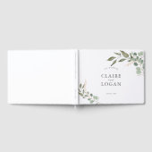 Eucalyptus Gold Sage Green Wedding Gastenboek (Volledig)