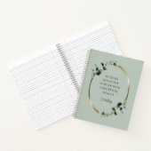 Eucalyptus Gold Sage - Motivatie prijsopgave Notitieboek (Binnen)