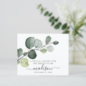 Eucalyptus Gold Splatter Vrijgezellenfeest Recipe  (Staand voorkant)