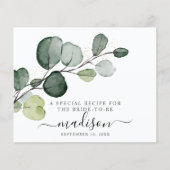 Eucalyptus Gold Splatter Vrijgezellenfeest Recipe (Voorkant)