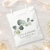 Eucalyptus Gold Splatter Waterverf Vrijgezellenfee Bedankzakje (Geknipt)