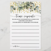 Eucalyptus Gold Time Capsule Advies Game Kaart (Voorkant)