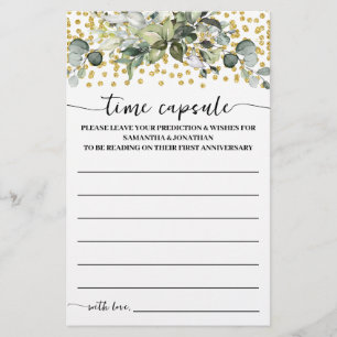 Eucalyptus Gold Time Capsule Advies Game Kaart