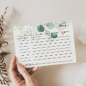 Eucalyptus Gold Vrijgezellenfeest Recipe Kaart