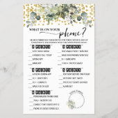 Eucalyptus Gold Wat is er op de telefoon Douche Ga Flyer (Voorkant)